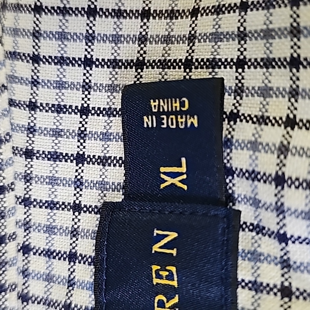 Ralph lauren mens classic fit long sleeve shirt. XL plaid Preppy print Excellent - Picture 6 of 12